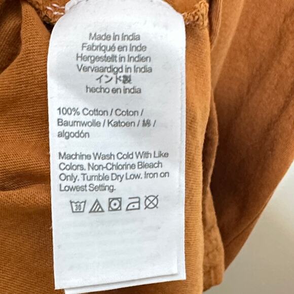 J. CREW Midi T-Shirt Dress Brown Chestnut Tan Sz L {X26} - Picture 5 of 6